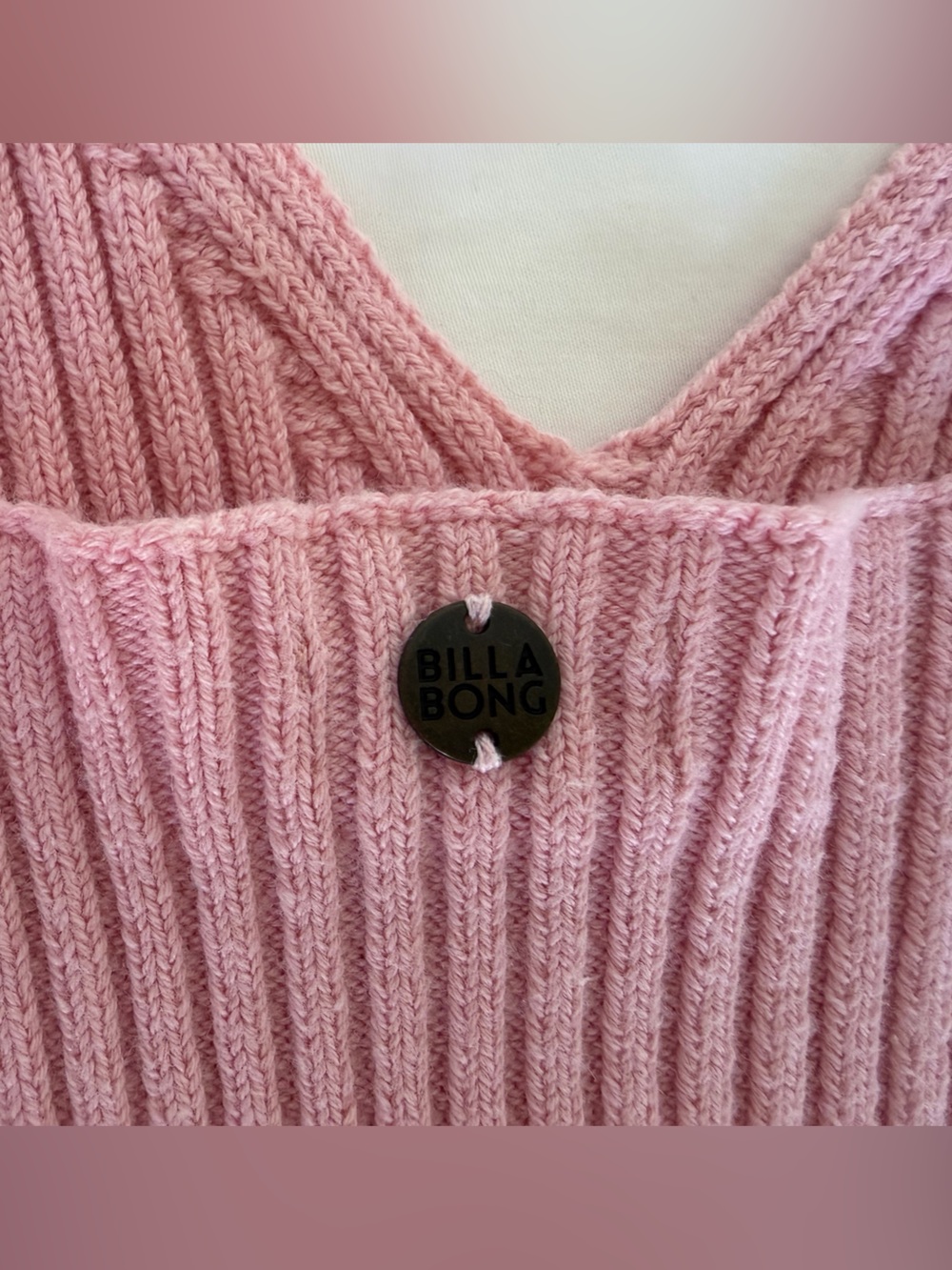 Billabong Pink Ribbed Knit Two-Piece Set - Picture 4 of 4